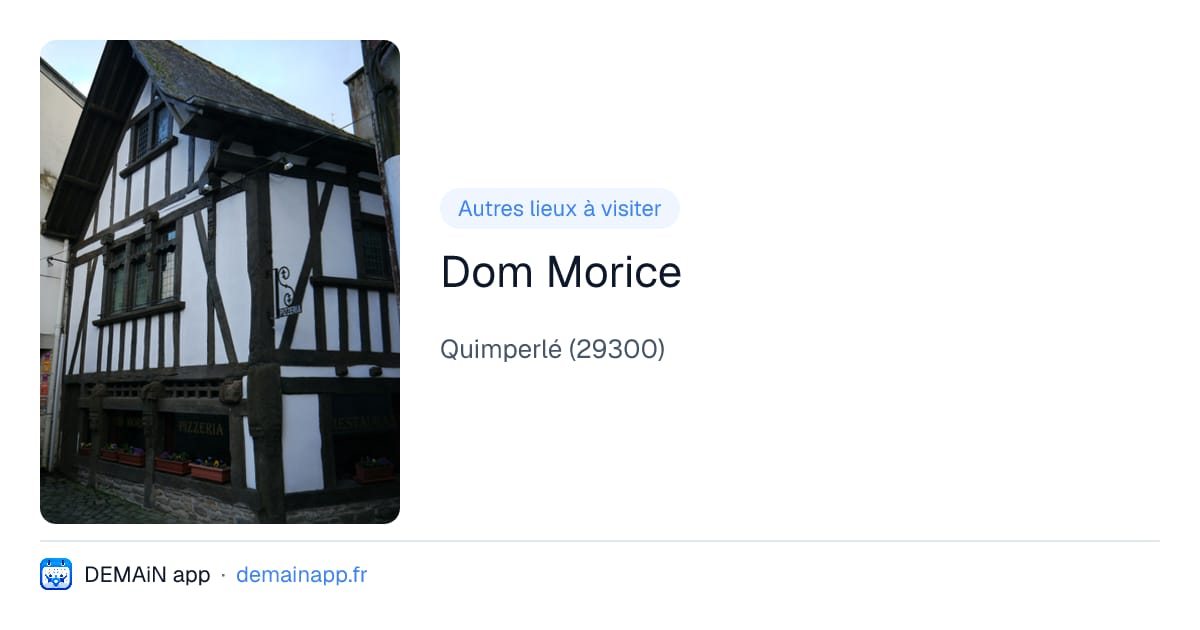 Dom Morice — Quimperlé