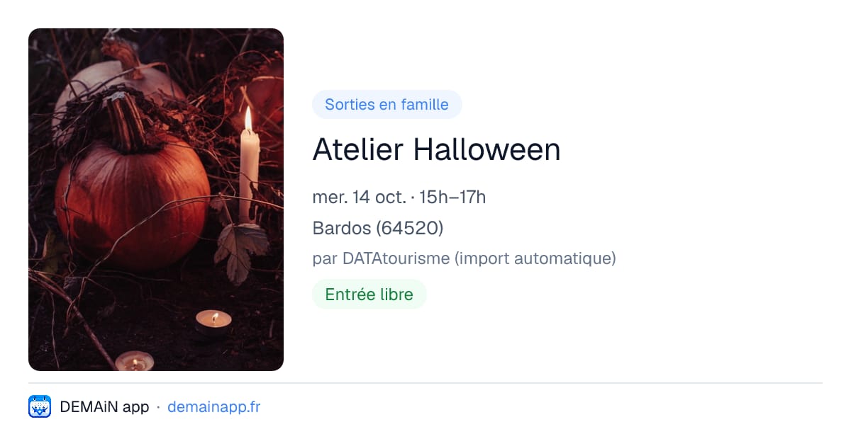 Atelier Halloween — Bardos