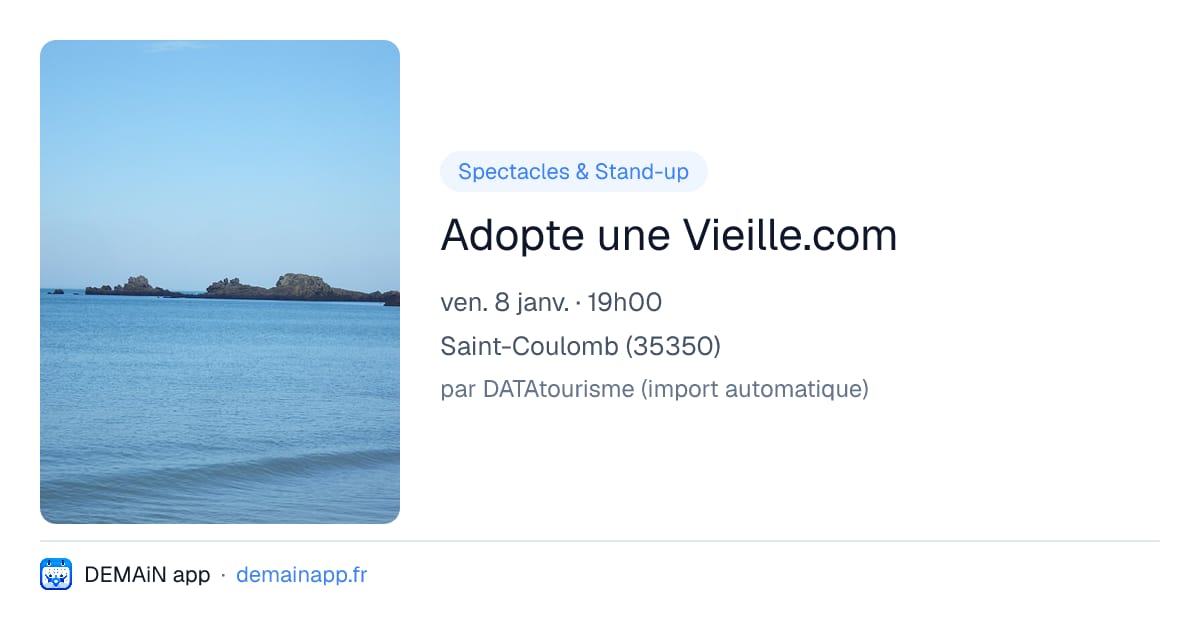 Adopte une Vieille.com — Saint-Coulomb