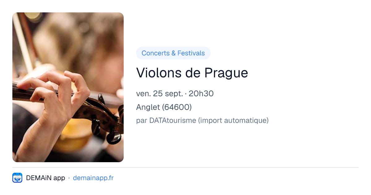 Violons de Prague — Anglet