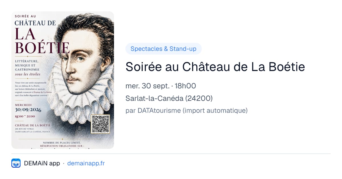 Soirée au Château de La Boétie — Sarlat-la-Canéda