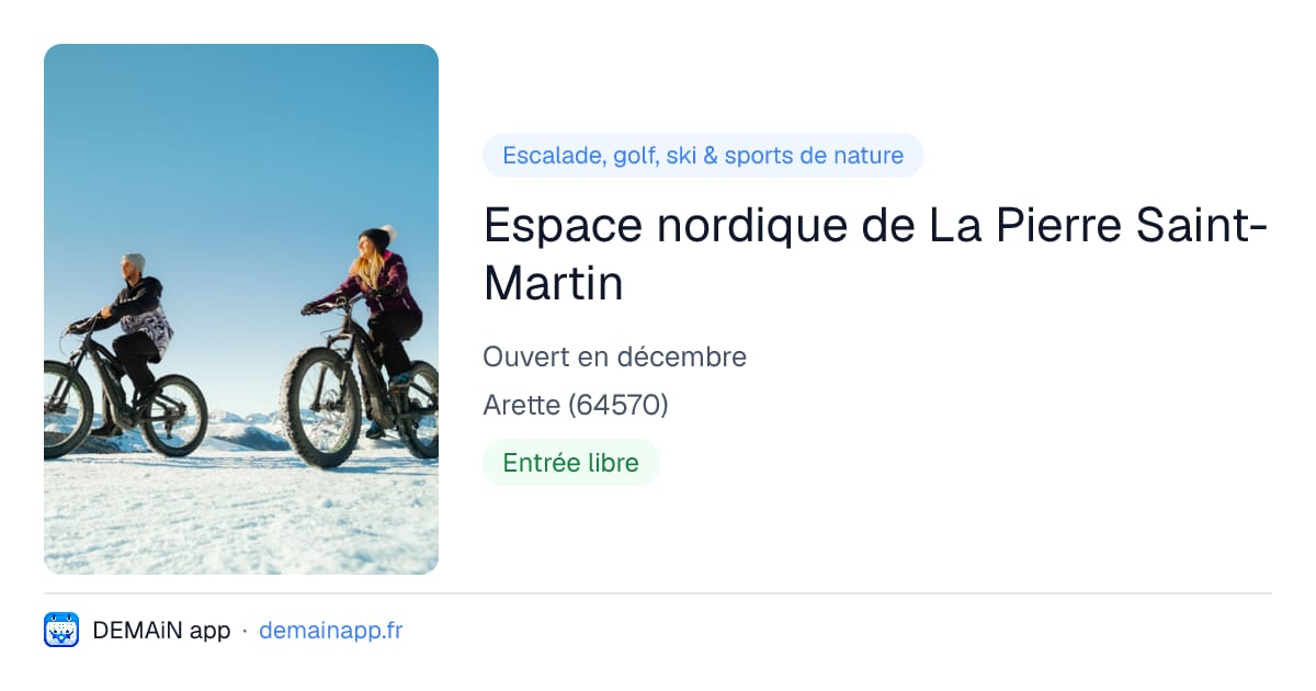 Espace nordique de La Pierre Saint-Martin — Arette