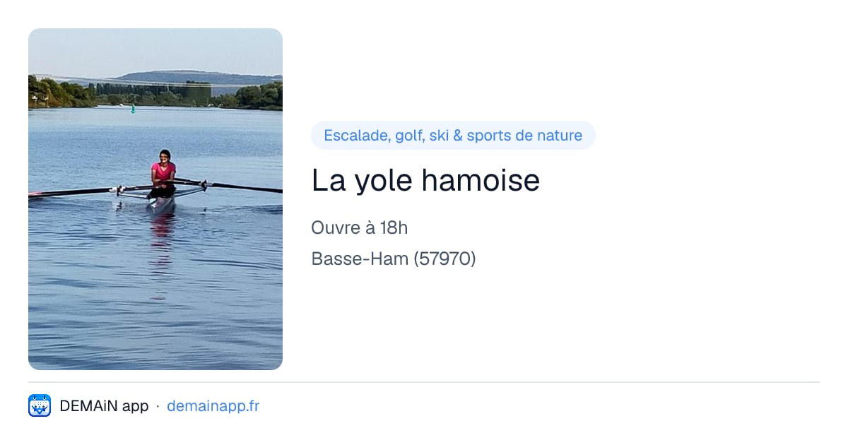 La yole hamoise — Basse-Ham