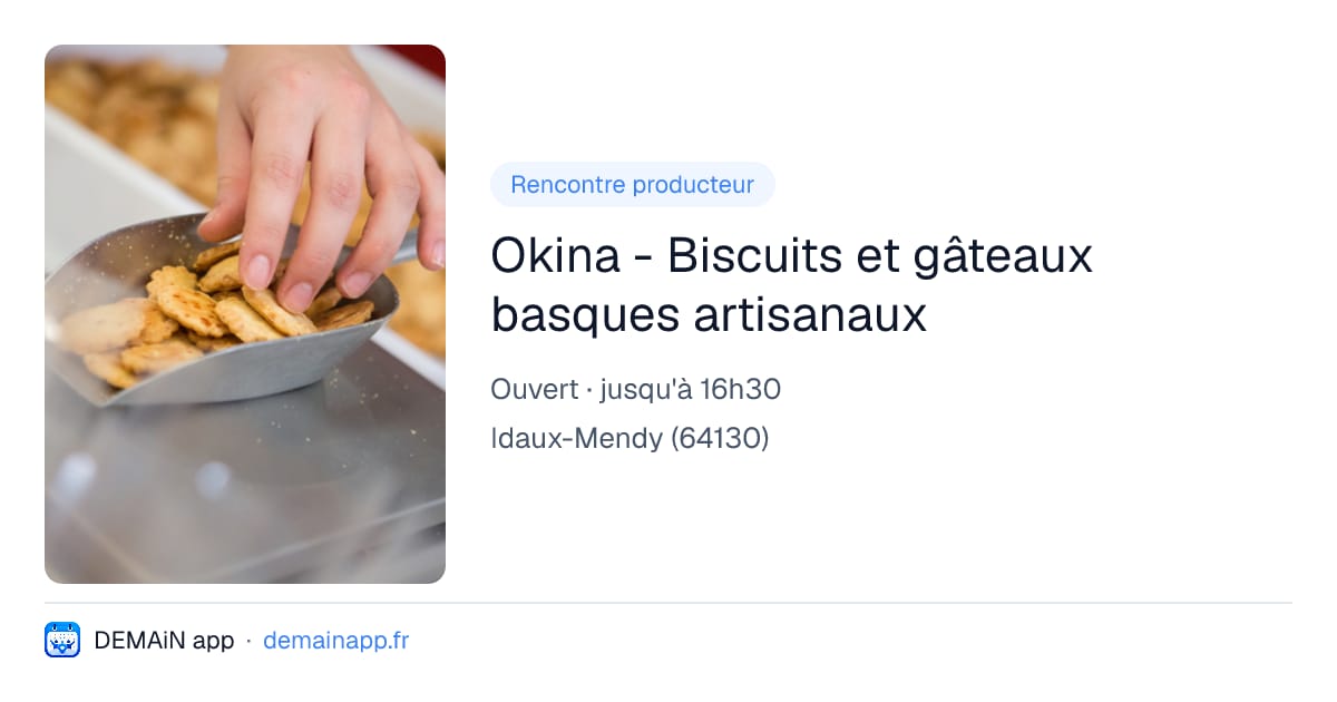 Okina - Biscuits et gâteaux basques artisanaux — Idaux-Mendy