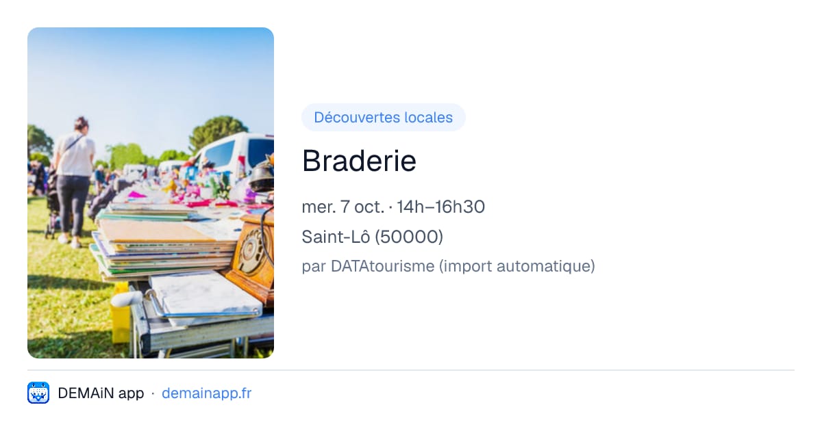 Braderie — Saint-Lô