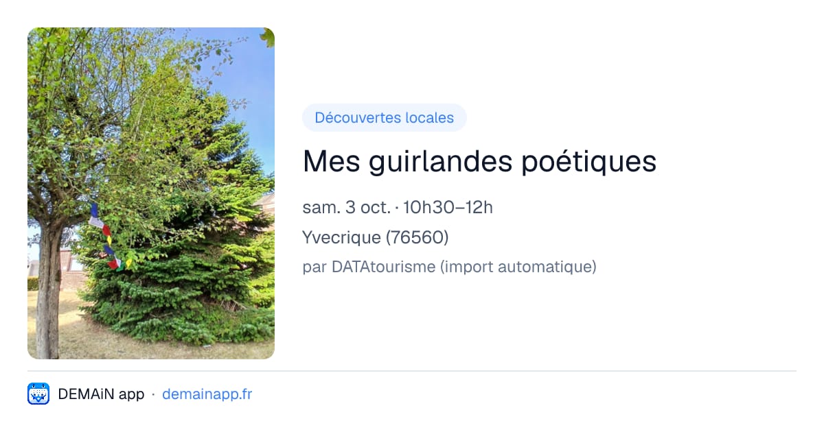 Mes guirlandes poétiques — Yvecrique