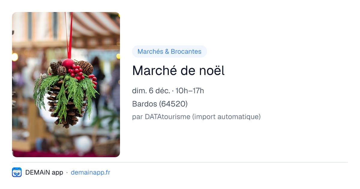 Marché de noël — Bardos