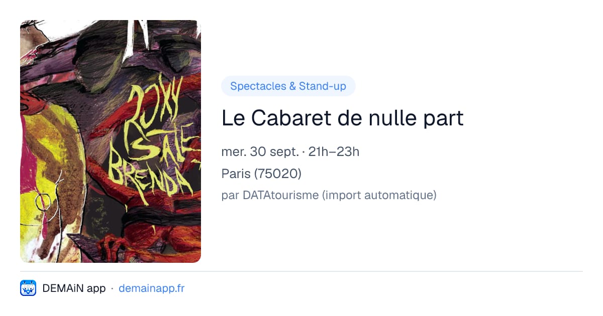 Le Cabaret de nulle part — Paris