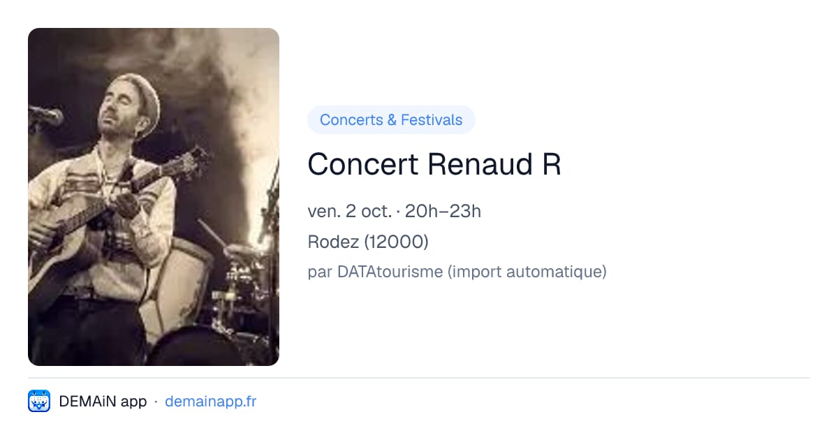 Concert Renaud R — Rodez