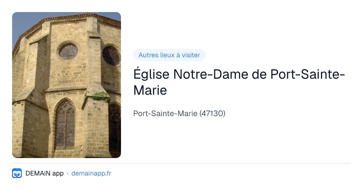 Église Notre-Dame de Port-Sainte-Marie — Port-Sainte-Marie