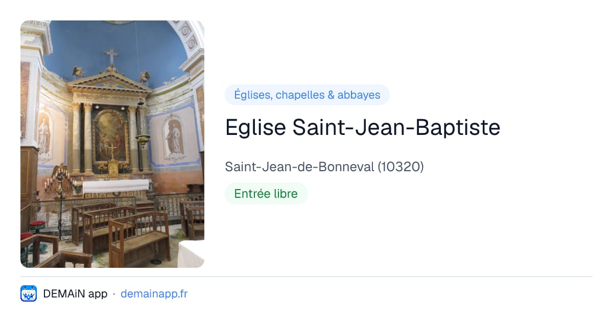 Eglise Saint-Jean-Baptiste — Saint-Jean-de-Bonneval