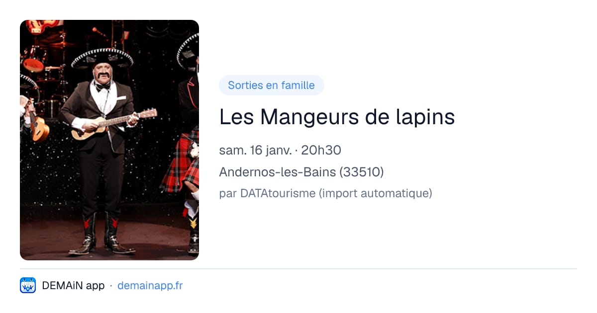 Les Mangeurs de lapins — Andernos-les-Bains