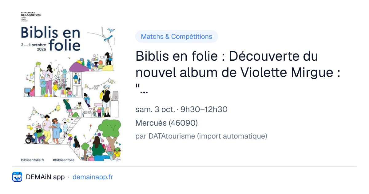 Biblis en folie : Découverte du nouvel album de Violette Mirgue : "En quête de rugby" dans la Médiathèque de Mercuès — Mercuès