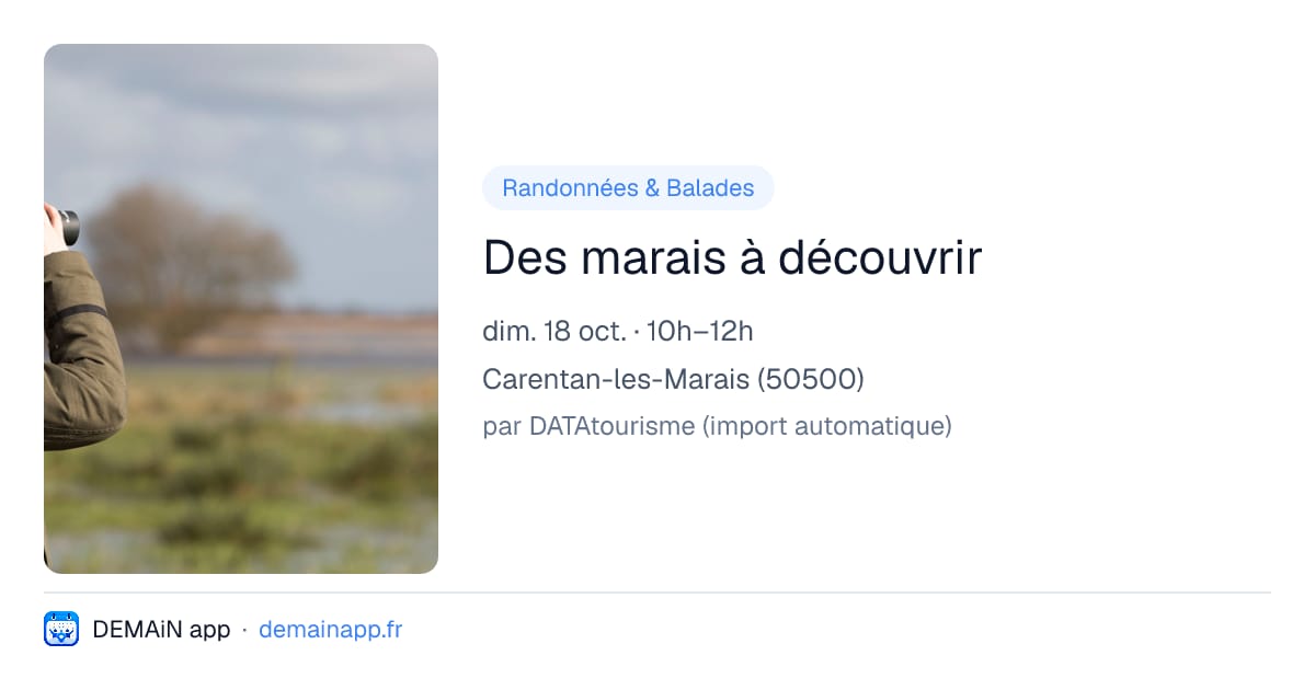 Des marais à découvrir — Carentan-les-Marais