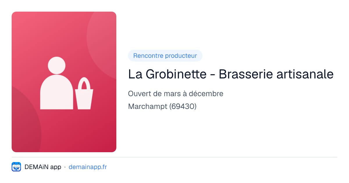La Grobinette - Brasserie artisanale — Marchampt