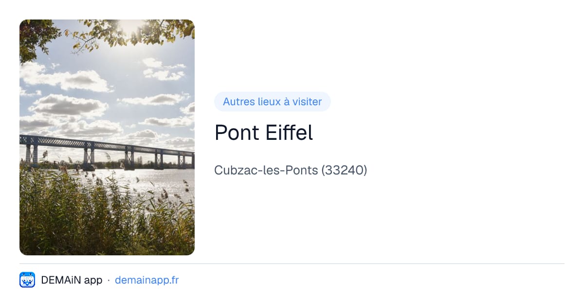 Pont Eiffel — Cubzac-les-Ponts