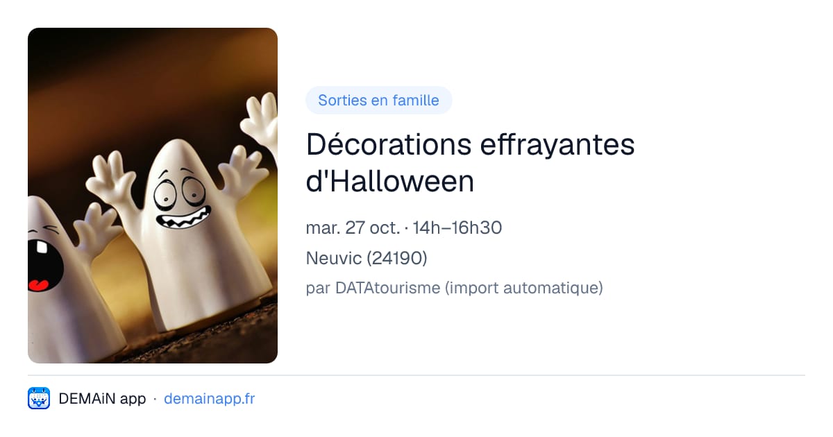 Décorations effrayantes d'Halloween — Neuvic