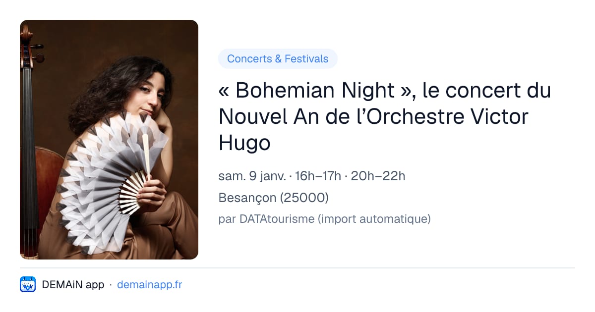 « Bohemian Night », le concert du Nouvel An de l’Orchestre Victor Hugo — Besançon