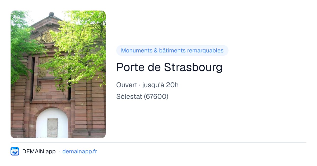 Porte de Strasbourg — Sélestat