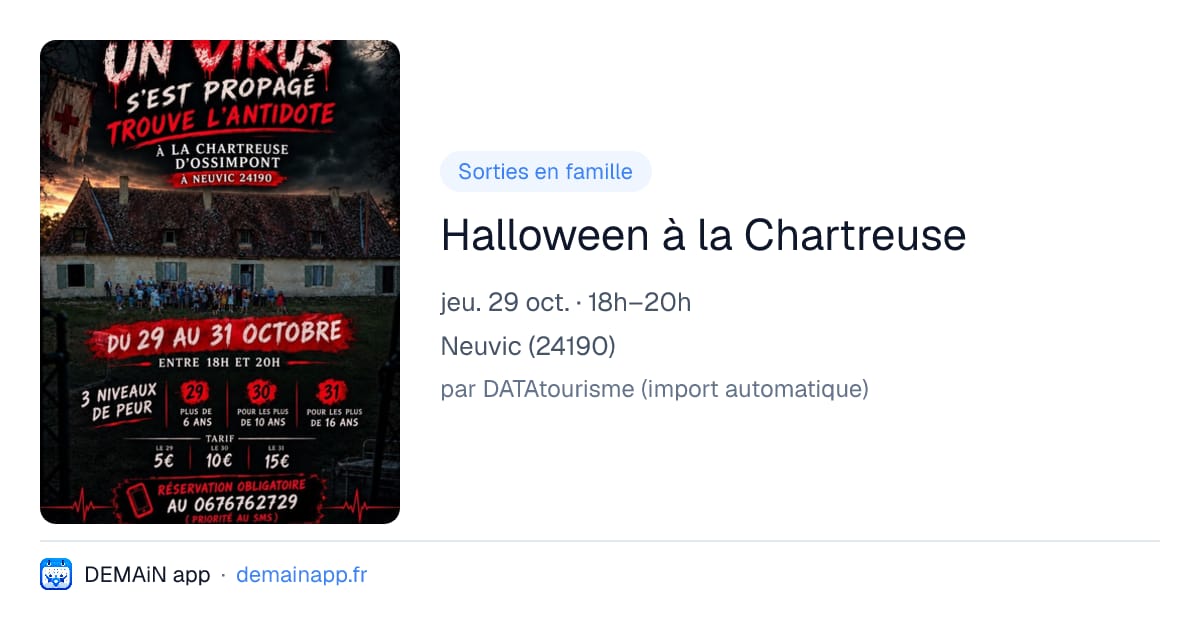 Halloween à la Chartreuse — Neuvic