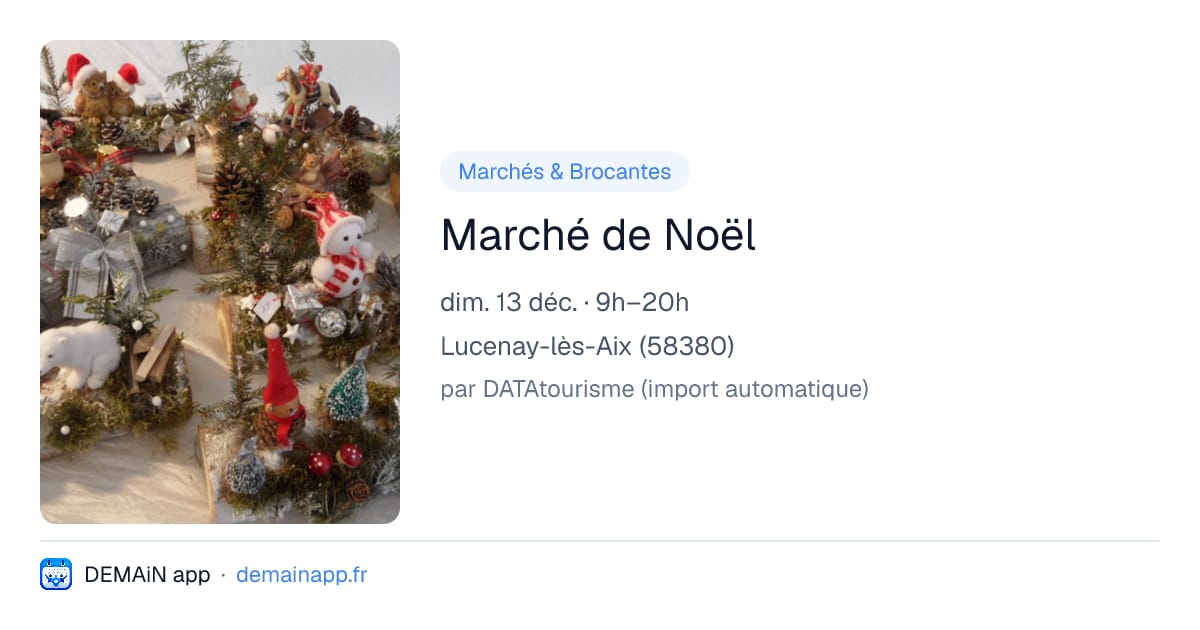 Marché de Noël — Lucenay-lès-Aix