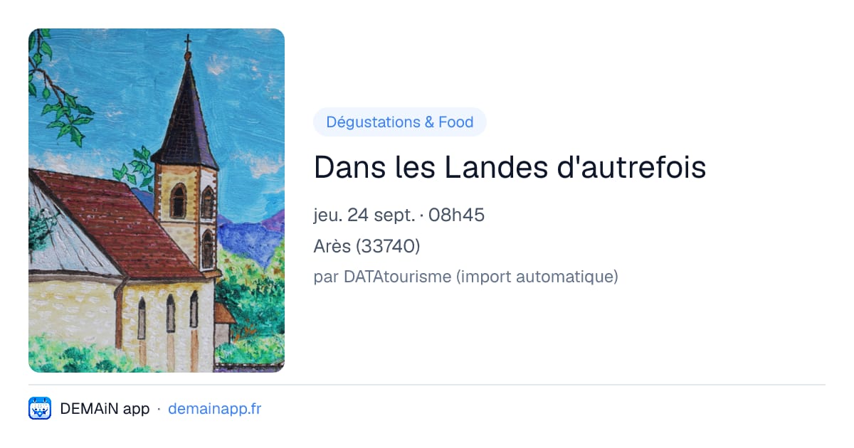 Dans les Landes d'autrefois — Arès
