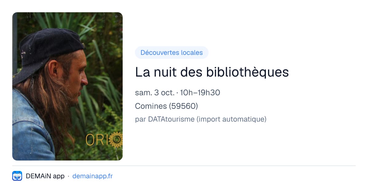 La nuit des bibliothèques — Comines