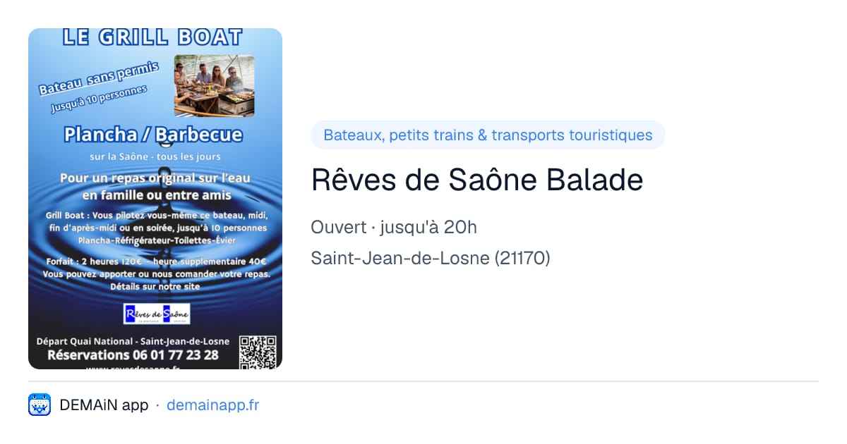 Rêves de Saône Balade — Saint-Jean-de-Losne