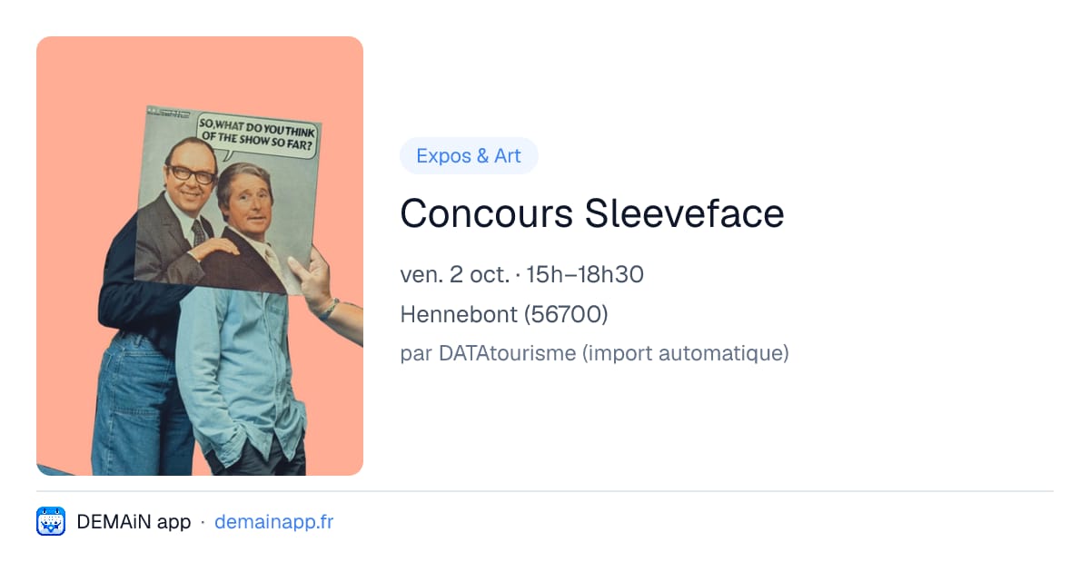 Concours Sleeveface — Hennebont