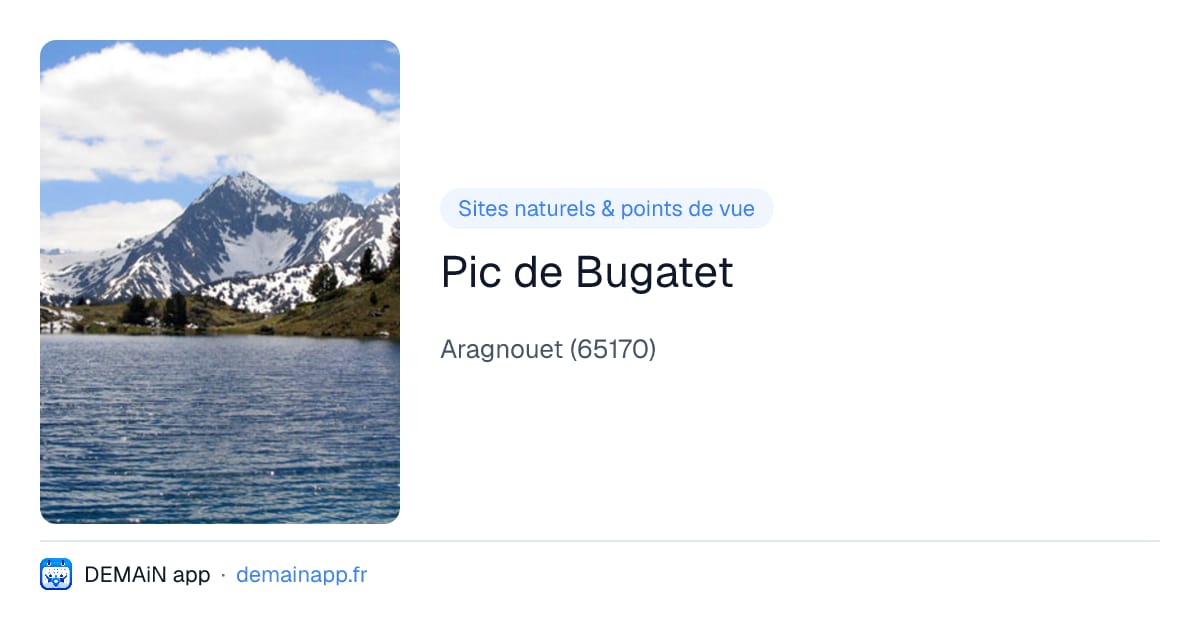 Pic de Bugatet — Aragnouet