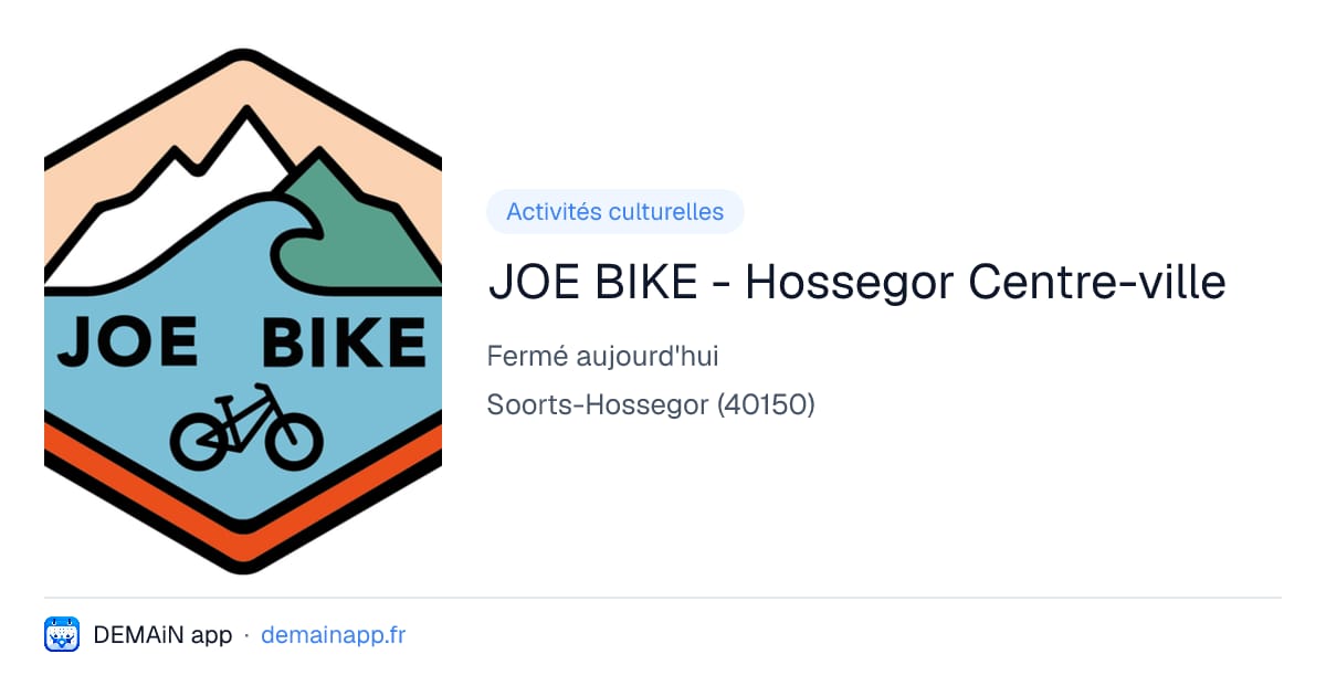 JOE BIKE - Hossegor Centre-ville — Soorts-Hossegor