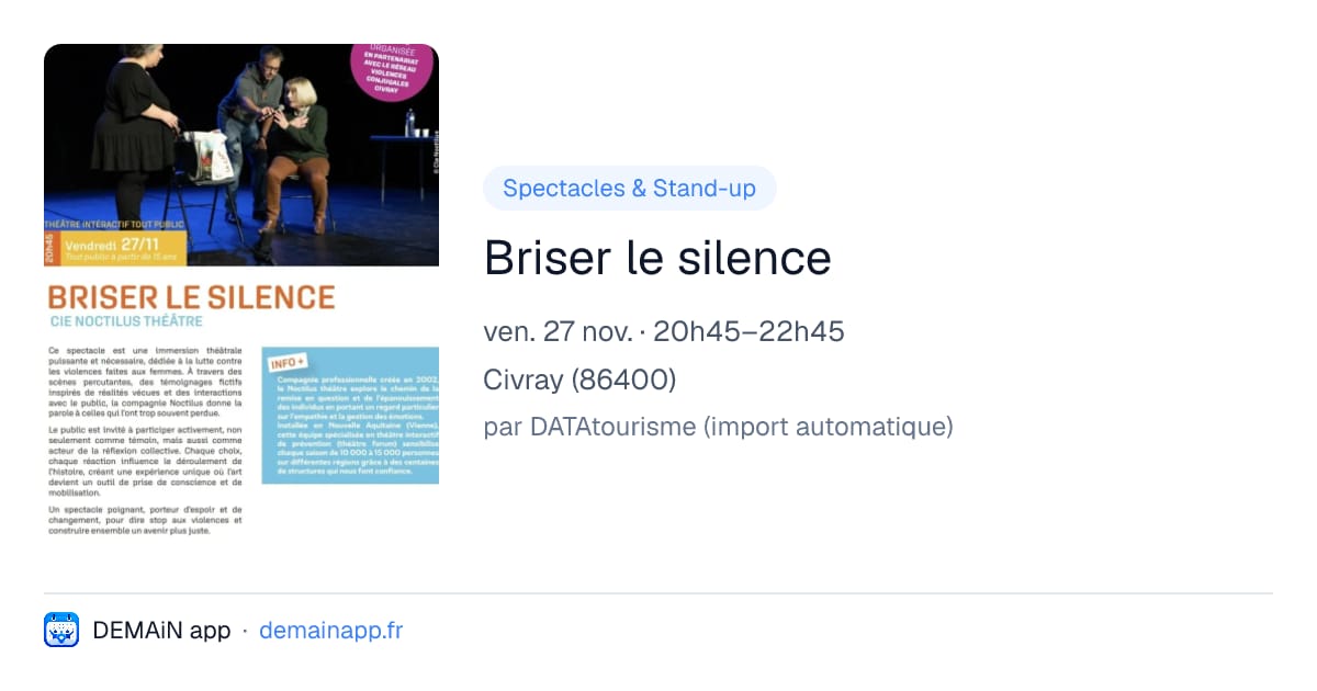 Briser le silence — Civray