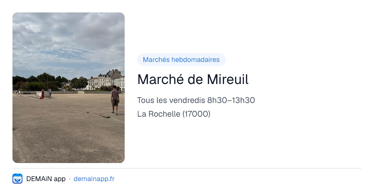 Marché de Mireuil — La Rochelle