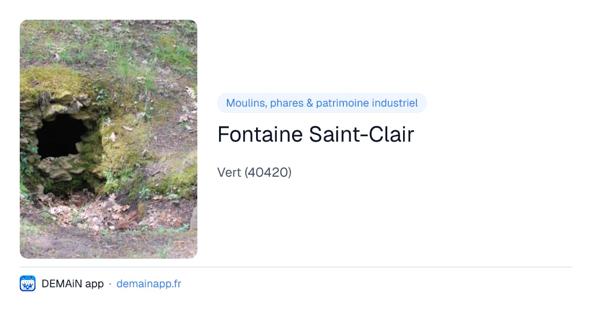 Fontaine Saint-Clair — Vert