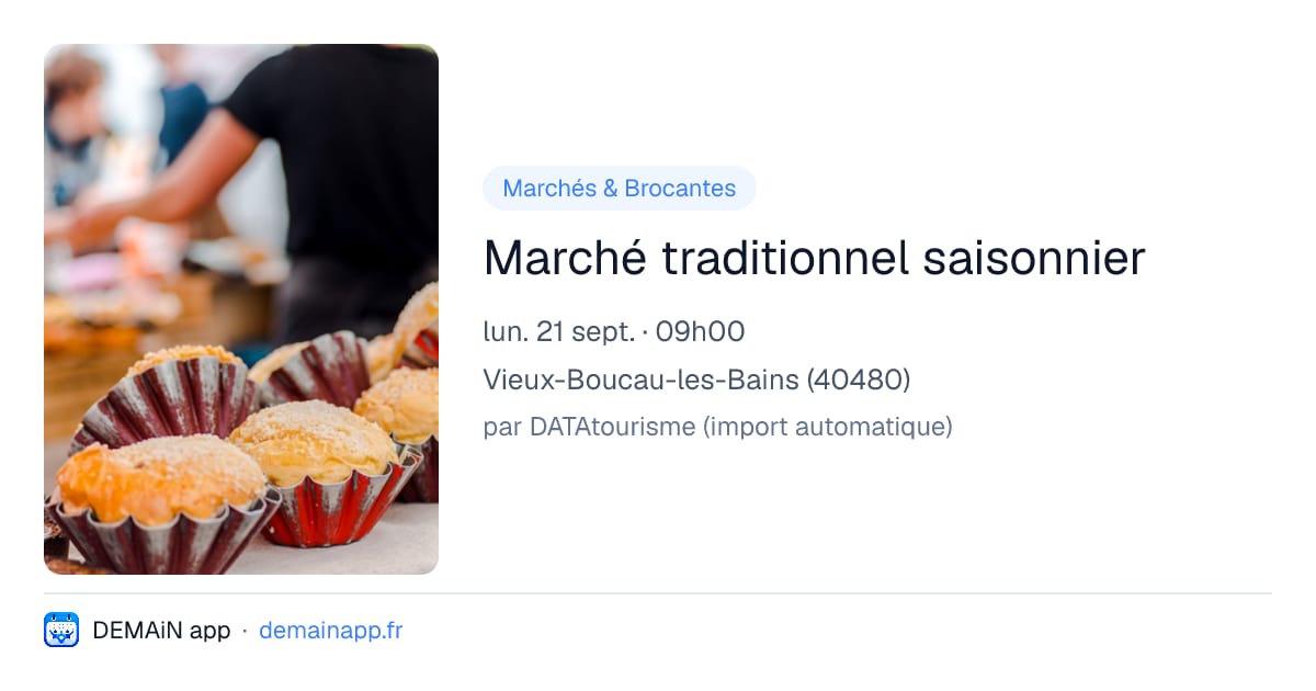 Marché traditionnel saisonnier — Vieux-Boucau-les-Bains