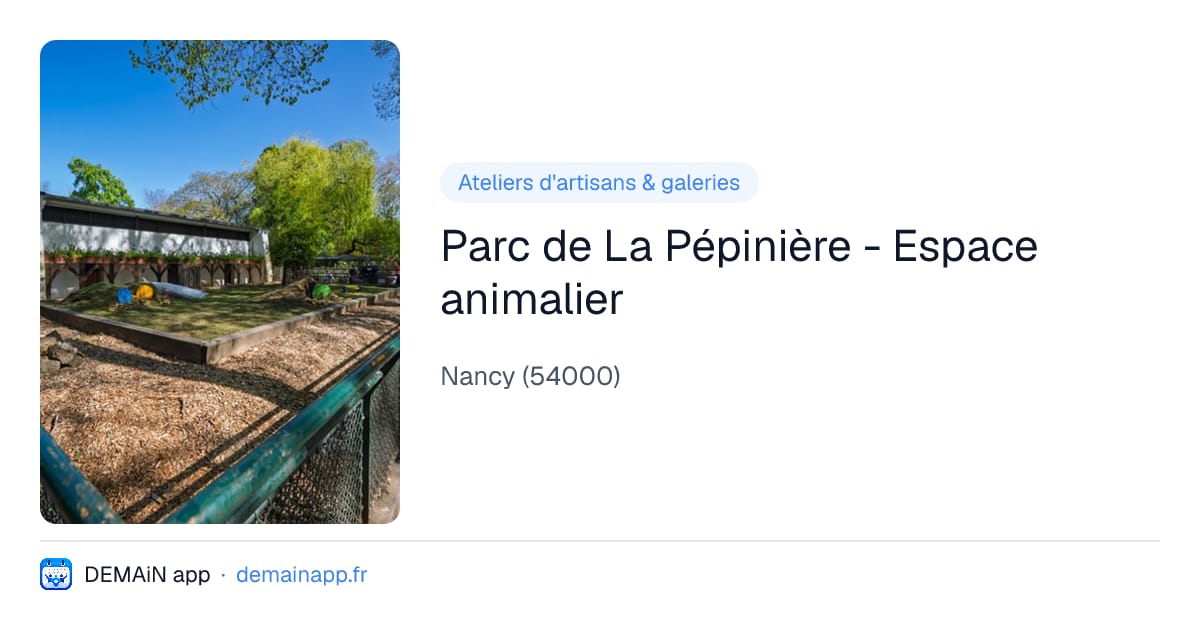 Parc de La Pépinière - Espace animalier — Nancy