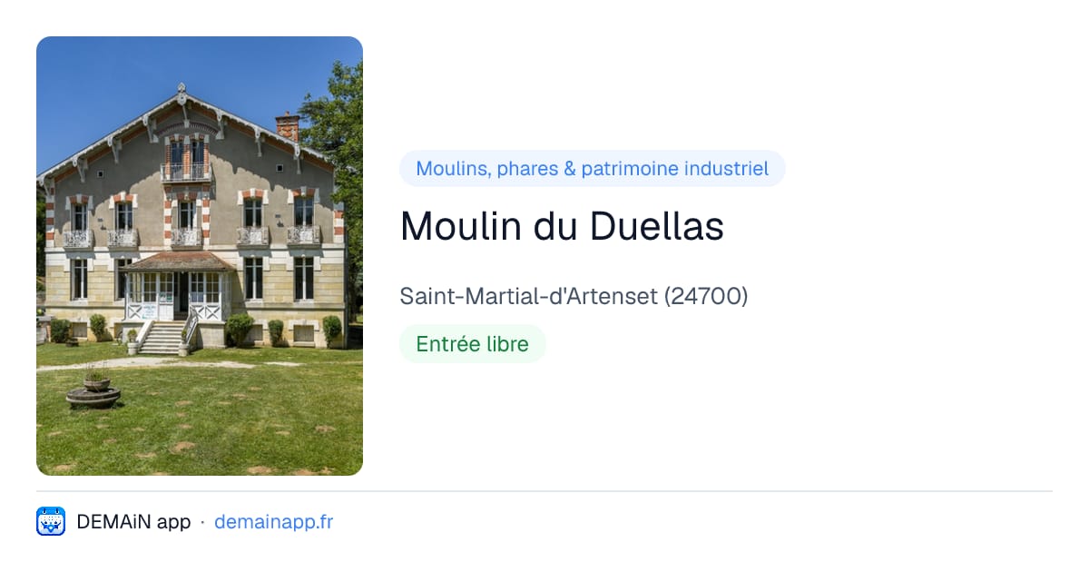 Moulin du Duellas — Saint-Martial-d'Artenset