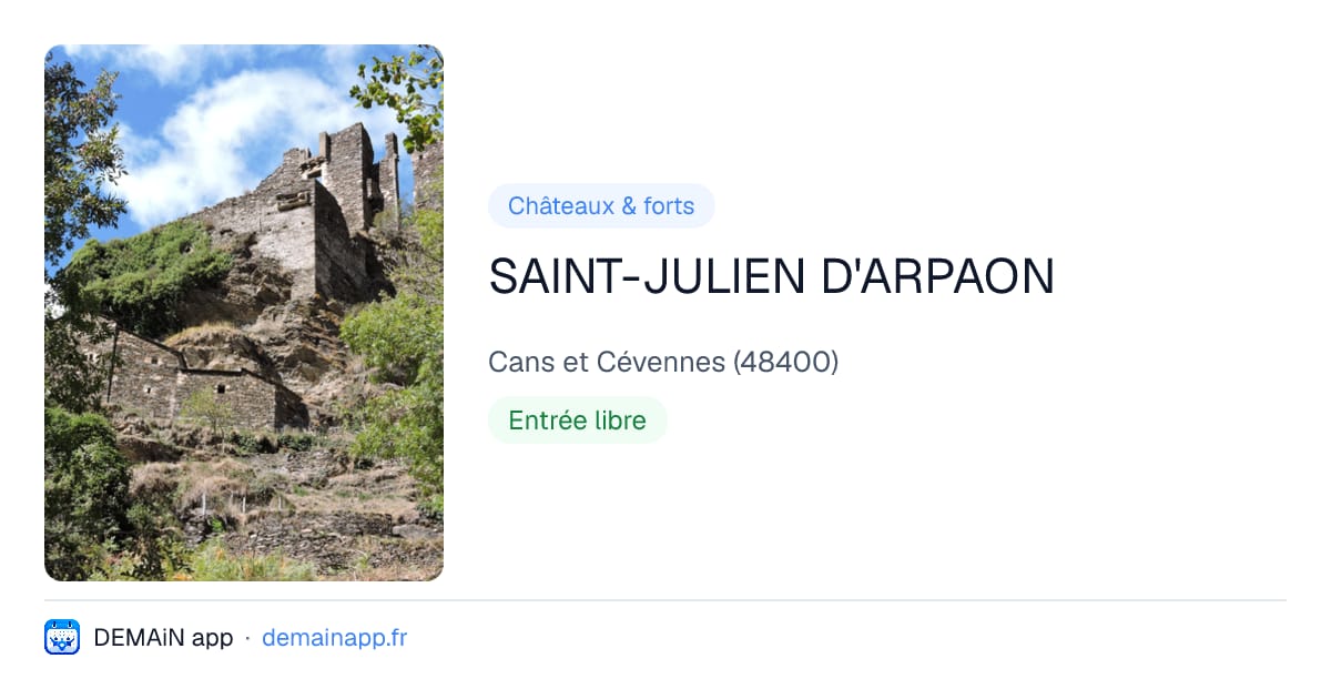 SAINT-JULIEN D'ARPAON — Cans et Cévennes