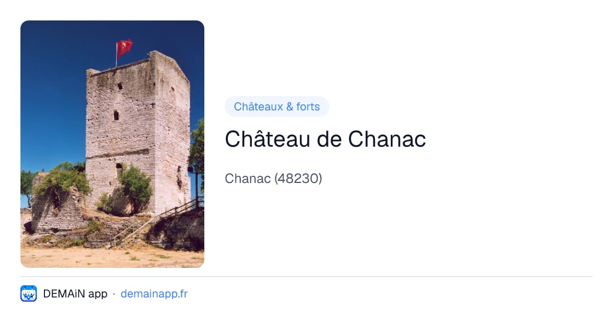 Château de Chanac — Chanac