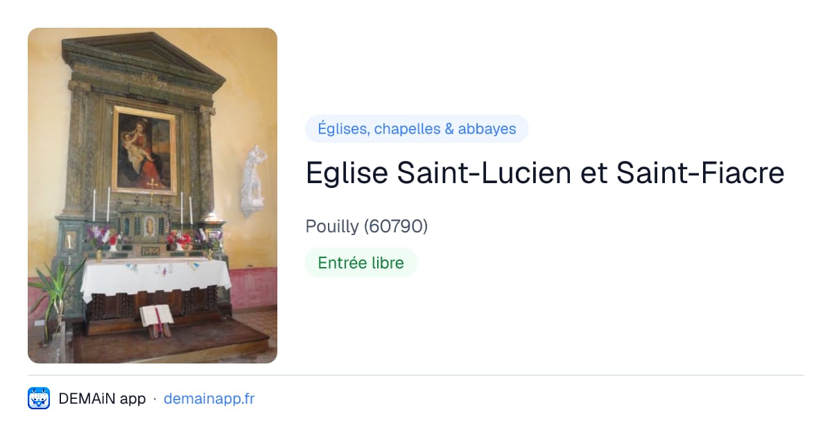 Eglise Saint-Lucien et Saint-Fiacre — Pouilly