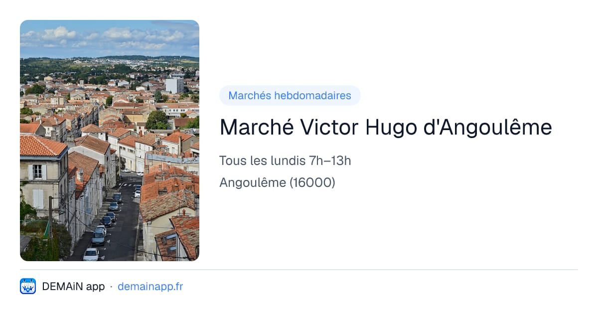 Marché Victor Hugo d'Angoulême — Angoulême