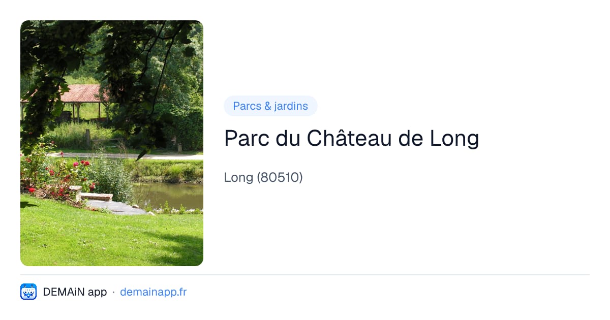 Parc du Château de Long — Long