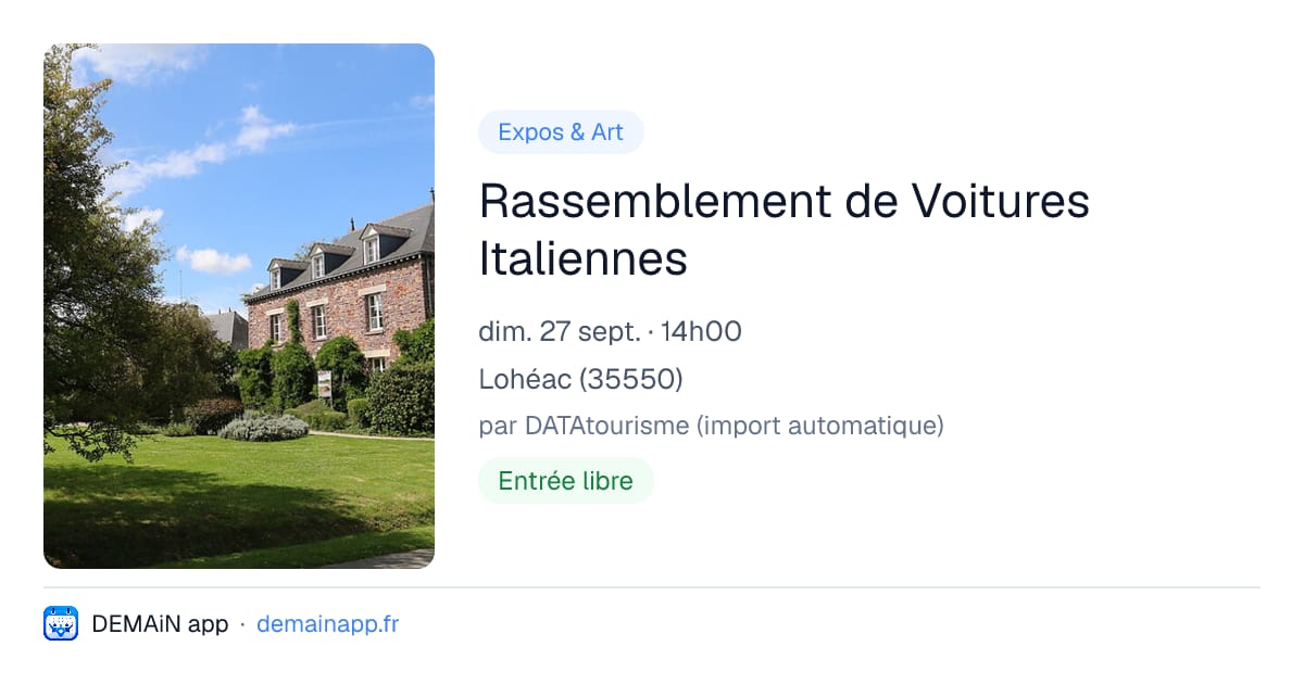 Rassemblement de Voitures Italiennes — Lohéac