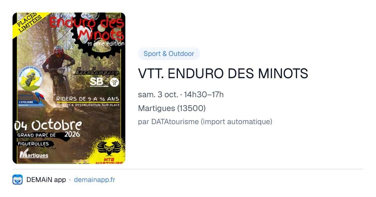 VTT. ENDURO DES MINOTS — Martigues