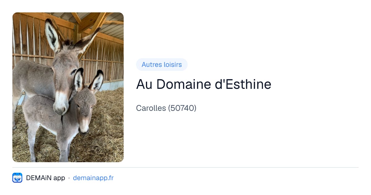 Au Domaine d'Esthine — Carolles