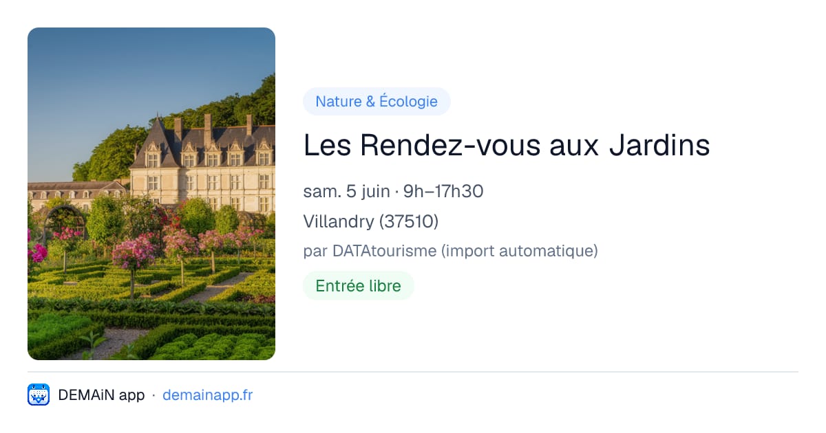 Les Rendez-vous aux Jardins — Villandry
