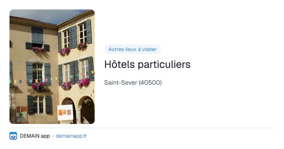 Hôtels particuliers — Saint-Sever
