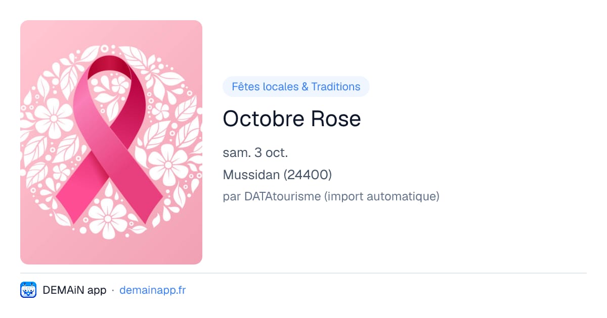 Octobre Rose — Mussidan