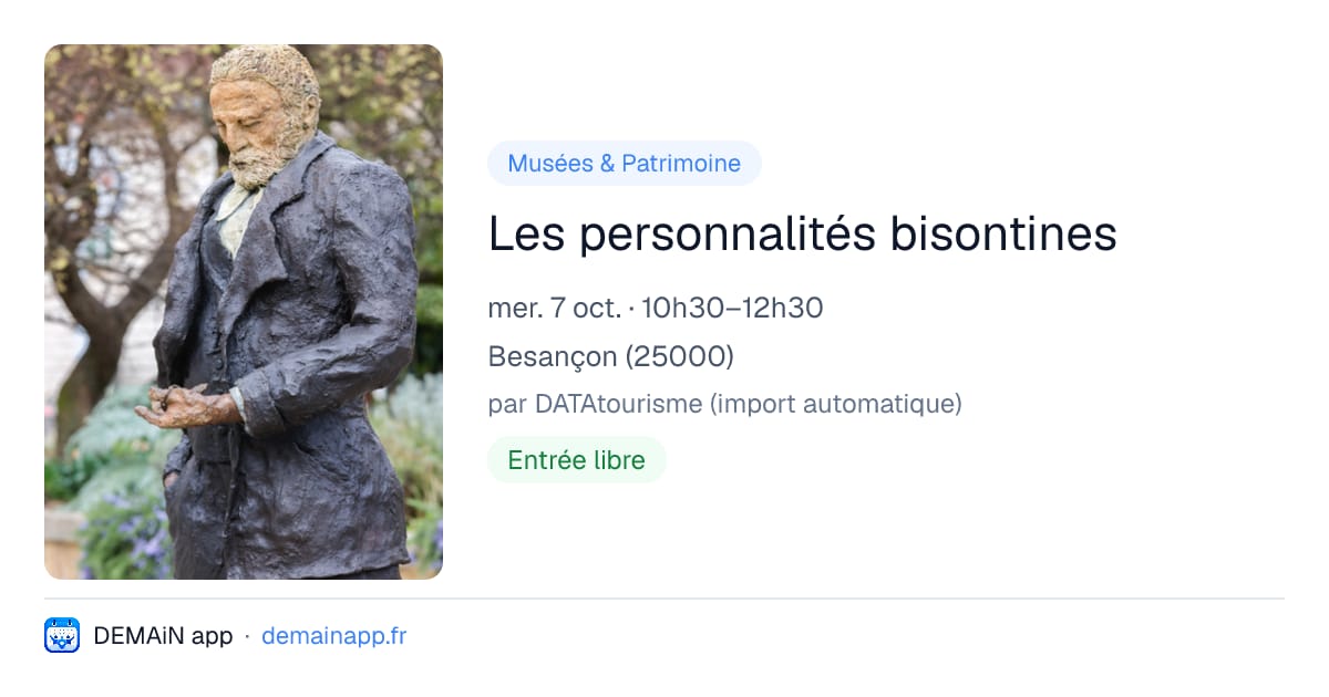 Les personnalités bisontines — Besançon