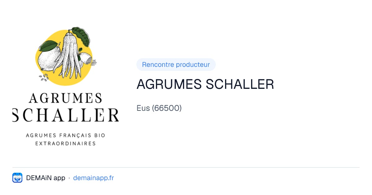 AGRUMES SCHALLER — Eus